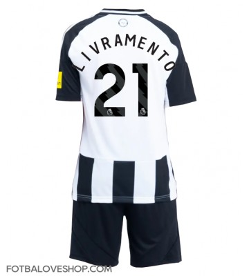 Newcastle United Tino Livramento #21 Dětské Domácí Dres 2024-25 Krátký Rukáv (+ trenýrky)